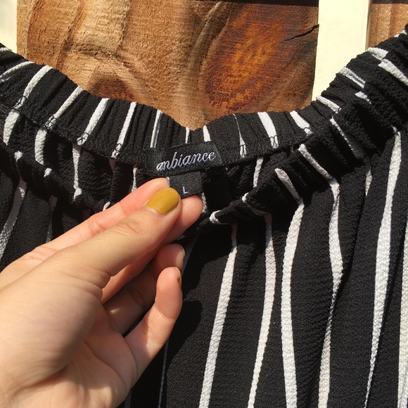 Ambiance Off The Shoulder Black Jumpsuit Size L - Picture 3 of 5